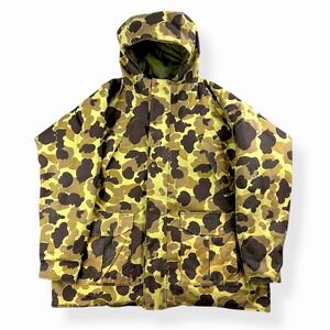 VTG LL Bean GoreTex Jacket Mens XL Duck Camouflage Hunting Olefin USA 1980s RARE